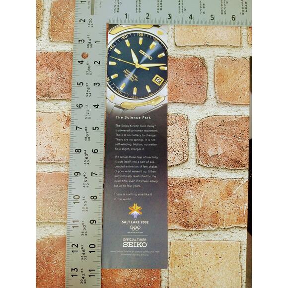 2001 Seiko Kinetic Watch Print Ad Worn on Shoes Fashion Whimsy Accessory Humor - Picture 8 of 8